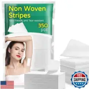 350 Wax Strips for Hair Removal - Non-Woven Fleece Waxing Strips,Skin-Friendl