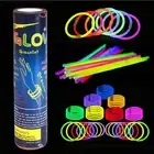 YALLOVE Glow Sticks Bulk, 100 Pcs 8 Inch 7 Colors Glow Sticks with Connectors...