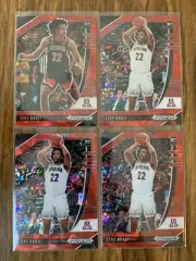 2020 Prizm Draft Picks - Zeke Nnaji Red Ice Prizm Rookie Card Lot (4) #34 & #74