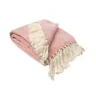 Herringbone Extra Large Throw Rug Orange