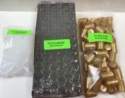 72 Bottles PLAIN 1/3 oz 10ml Clear Glass Roll on With Plastic GOLD Cap & Roller