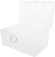 Zerodeko Mahjong Storage Box with Buckle Plastic Mahjong Container Storage Case