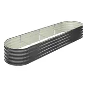 Livsip Galvanised Raised Garden Bed Steel Vegetable Planter 320X80X42CM