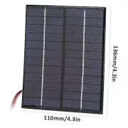 2W 12V Solar Panel Polycrystalline Silicon DIY Outdoor Portable Charger FL MU