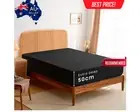 Extra Deep King Fitted Sheet 50cm Pocket, 1000TC Microfiber, Black, King Size