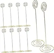 Vaguelly High Table Number Stand Set 10 Pcs Metal Card Holder for Wedding Party Restaurant Office Vertical Memo Stand