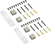 2X Metal Servo Fixed Mount Bracket Kit for MN D90 D91 D99S MN99S 1/12 RC Truck Car Upgrade Parts Accessories,Titanium