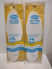 2 Pairs 1980 Dr. Scholls Air-Pillo Insoles Men’s 10 New Vintage Washable