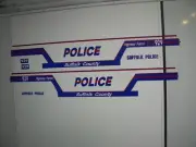 Suffolk County NY Police Car Decals 1:64 two for one money