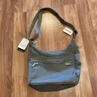 Baggallini Sidekick RFID Large Crossbody Bag Pocketbook Purse Nylon Dark Grey