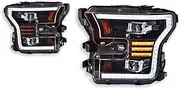 Car Lights Compatible For Ford F150 Headlights 2015-2017 LED Projetor Head Lamp Daytime Running Light Automotive Accessories