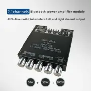 ZK-TB21 2.1 Channel Amplifier Bluetooth Digital Power Amp Module 50W*2+100W DIY
