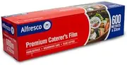 1 x Alfresco Caterer's Packaging Film Food Catering Wrap 33cm X 600M 33cm Width x 600m Length Clear Cling Film