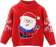 [Generic] Zipped Hoodies for Girls Xmas Toddler Child Infant Baby Girls Cute Cartoon Sweater Pullover Tops Outfits Christmas Clothes Little Boys Hoodie