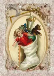 Whimsy Dust Christmas Stocking Doll Quilt Block Multi Sizes FrEE ShiP WoRld WiDE
