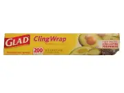 Glad Cling Wrap 200 sq ft New.FREE SHIPPING