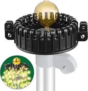 Nomanak Christmas Tree Flagpole Mega Topper Light Hook, Flag Pole Christmas Tree Light Kit for Hanging Christmas Tree Lights Flag Pole Lights Outdoor Decoration