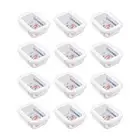 12PK Lemon & Lime Yorkshire Durable Glass Fresh Lock Food Container 650ml