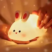 Table Lamp Reading Light Night Light for Kids Bunny Lamp Rechargeable Rabbit Lam