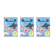 3x Sassi Stickers & Activities Book Kids/Children Learn Play Reading The Sea 3y+
