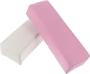 Beaupretty 2pcs Manicure Pillow Professional Leather Nail Art Hand Rest Cushions for Makeup Table Nail Beauty and Training Soft Comfortable Wrist Support