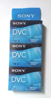 NEW Sony DVC Mini-DV 60 Blank Digital Video Cassettes Tapes Sealed 3-Pack