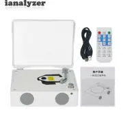 Rechargeable CD Player Bluetooth Record Player with Speakers (White) Enables