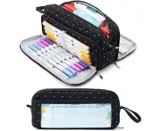 Pencil Case With 3 Compartments, Large Capacity Pencil Case, Pencil Case, Pencil Case, Pencil Bag For School And Office