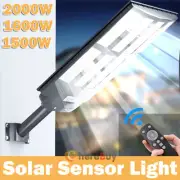2000W Solar Security Lights Outdoor LED PIR Motion Sensor Flood Garden Light US