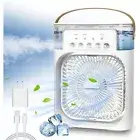 3 In 1 Fan Air Conditioner Mini Air Cooler LED Night Light Portable Humidifier