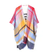 ANYYOU Scarf Multicolor Cashmere Winter Pashmina Poncho Shawl Cardigans