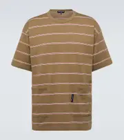[Comme des Garcons Homme] Comme des Garçons Homme Striped cotton T-shirt AU 87 beige