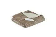 Homedics Indoor Soft Heated Blanket Winter Warming Throw Rug Cream 130x180cm