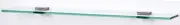 Alno A8455-24-PN Contemporary II Bath 24" Glass Shelf w/Brackets Polished Nickel