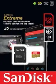 Sandisk 256GB Micro Extreme underwater best 4K SD card for GoPro Hero 12 11 10 9