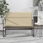 vidaXL Bench Cream 100x64x80 cm Fabric HEE