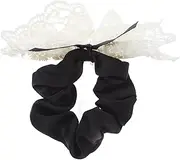 HONMEET Elegant Lace Bowknot Hair Ties Boho Ponytail Holder for Girls Women Elastic Hair Ties Bow Scrunchies Stylish Accessories