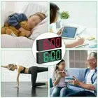 Compact and Practical LED Digital Mirror Alarm Clock USB Battery Alarm Clock