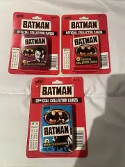 TOPPS IRELAND BATMAN 1989 SEALED COLLECTOR CARD SET B, C ,D(MISSING SET A)