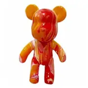 DIY Fluid Bear Painting Kit - Creative Home Decor Handcrafted Red+white+orange