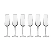 6pc Krosno Avant-Garde 180ml Champagne Flute Glasses