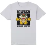 Nintendo Super Mario Bowser King Of Koopas Unisex T-Shirt - White