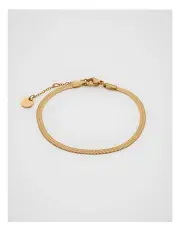[Seed Heritage] Waterproof Snake Chain Bracelet in Gold