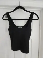 ZARA Stretchy Black Tank Top Size: Medium BRAND NEW WITH TAG