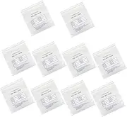 KALLORY 10Pcs Clear Plastic Cash Transmittal Bags Tamper Deposit Envelopes with Writable Self Adhesive Strip for Secure Coin Cash Checks Receipts Storage