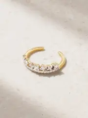 [STONE AND STRAND] STONE AND STRAND - Sparks Fly 10-karat Gold Diamond Ear Cuff - One size One size Gold