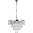 Crystal Chandelier Light Fixture Chrome High Quality Modern Dining Room 20"