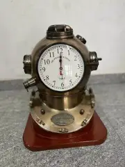 Scuba Diving Divers Helmet Replica Table/Desk Clock Big Display Analogue Clock