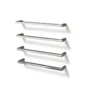 Forme 600mm Single Bar Heated Towel Rail Square