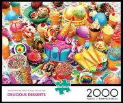 Buffalo Games Delicious Desserts 2000 Piece Jigsaw Puzzle NEW